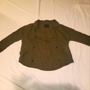 Love Tree Army Green jacket Linen